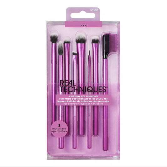 Real Techniques Everyday Eye Essentials Makeup Brush Kit - 8pc