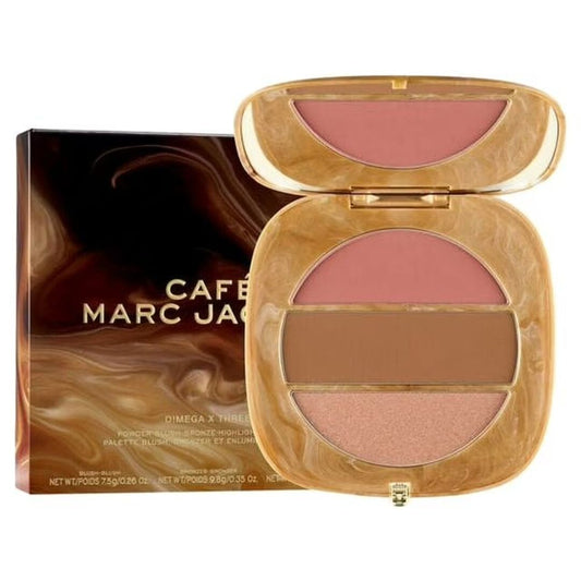 Marc Jacobs Beauty Caf Mega X Three Powder Blush Bronze Highlight - 250 Tantalize Glo